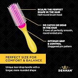Denman Curly Hair Brush D3 Honolulu Yellow 7 Row for Curl Definition view 5