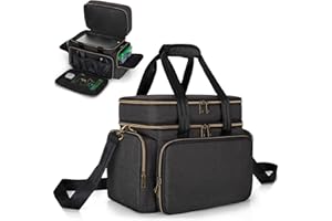 Trunab Console Travel Bag Compatible with Xbox Series X, Carrying Case with Multiple Storage Pockets for Xbox Controllers, He