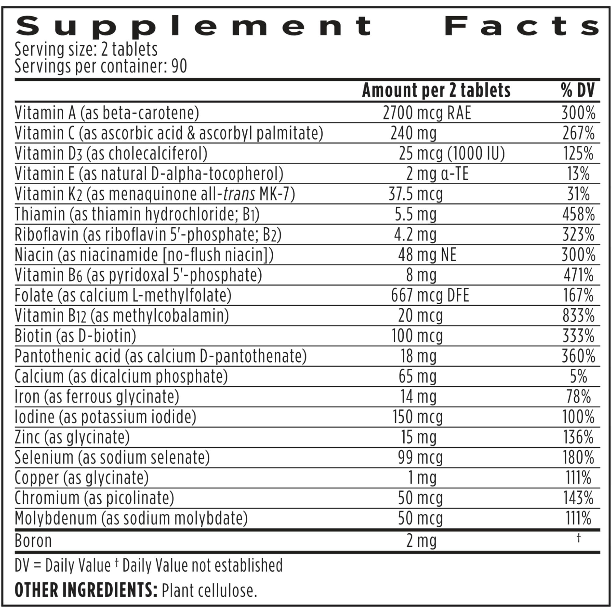 Igennus High Potency Methylated Multivitamin for Women, Pure & Clean Ingredients, MTHFR Supplement with Active B-Vitamins, Vitamin K2 MK7, Gentle Iron, Sustained Released, Non-GMO & Halal, 180 Tablets