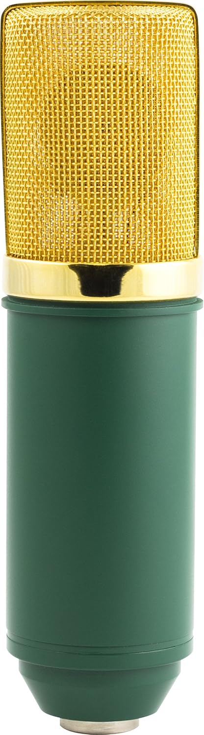 MXL V67N Small Diaphragm Condenser Instrument Microphone with Cardioid and Omni Capsules,Green/Gold: Musical Instruments