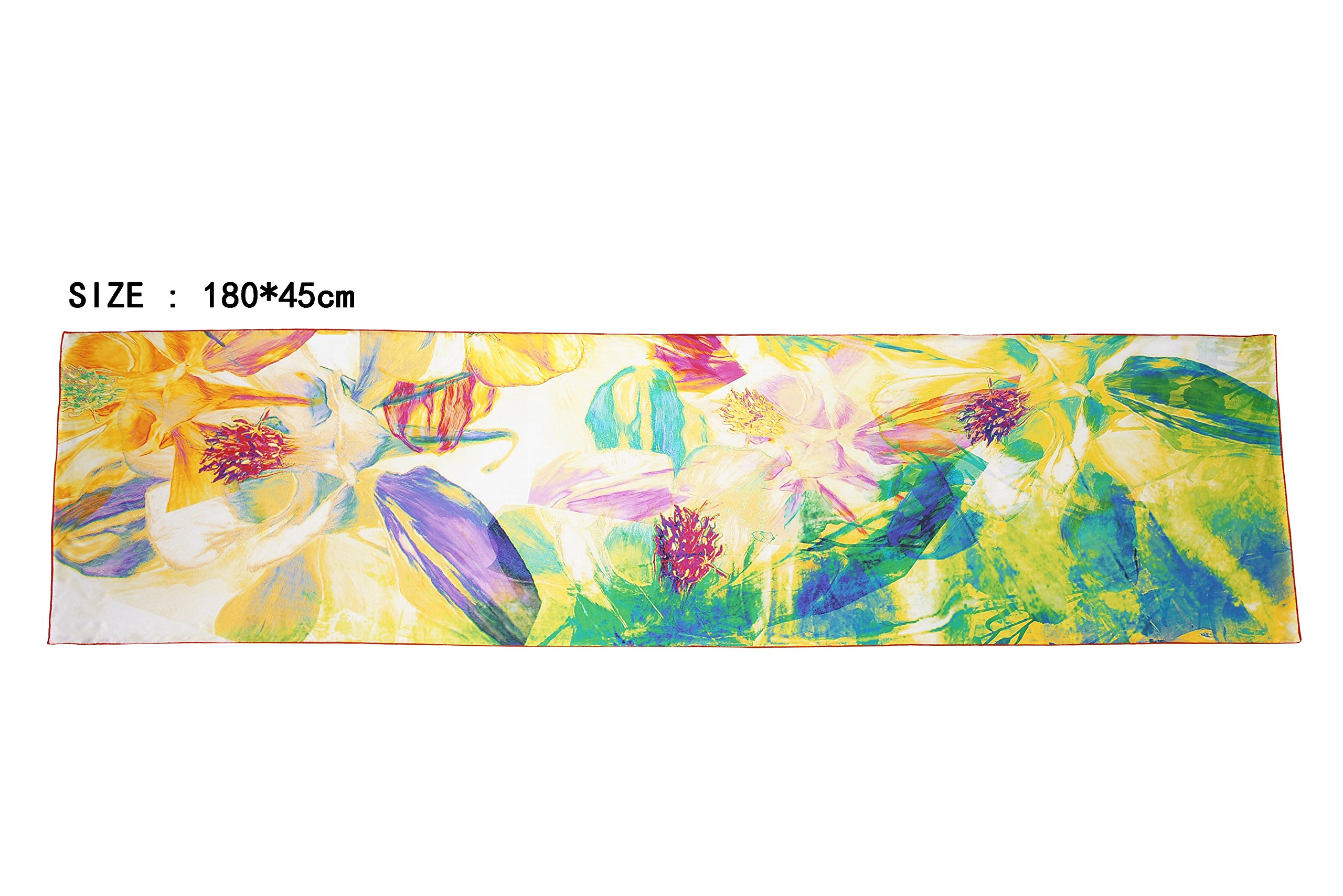 100% Silk Scarf Hand Painted with Hand Rolled Edge Wrap for women 16mm collection 11 printing patterns in stock 100% Silk Scarf Hand Painted with Hand Rolled Edge Wrap for women 16mm collection 11 printing patterns in stock