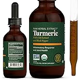 Global Healing Organic Turmeric Curcumin Supplement with Black Pepper Extract Liquid Drops to Support Joint Mobility Relief and Digestive Health Multi Turmeric Supplement- 2 Fl Oz