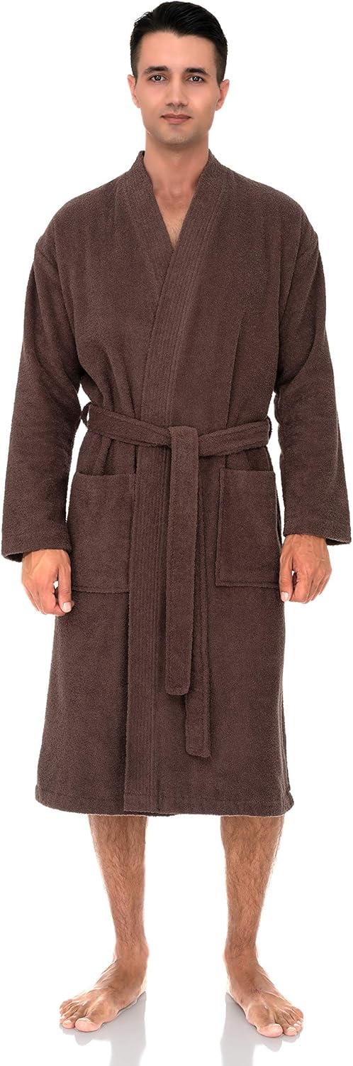 towelselections men's plush kimono robe