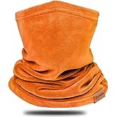 Winter Neck Warmer Gaiter Fleece Neck Cover Cotton Balaclava Windproof Face Cover Mask for Women Men