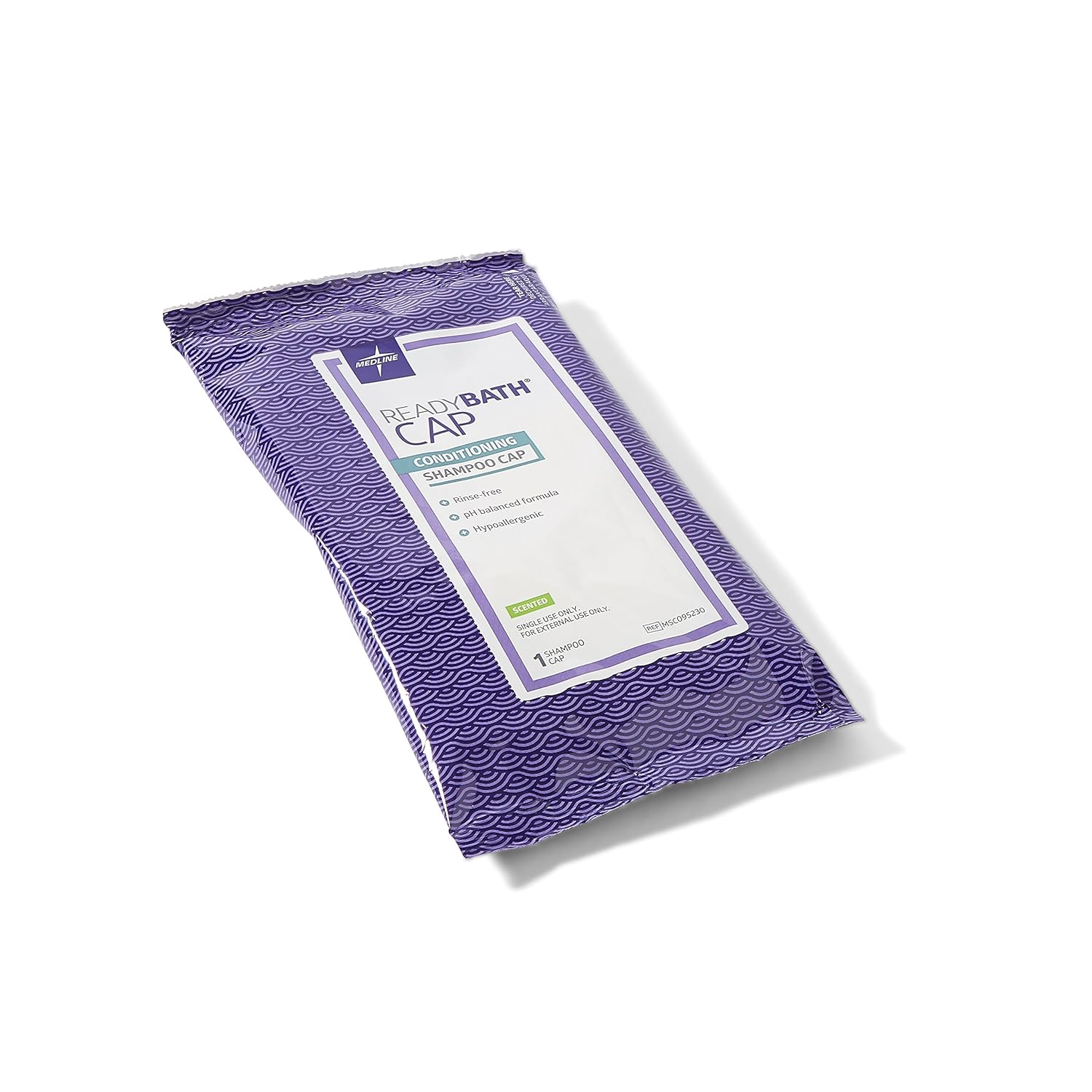 Medline ReadyBath Scented Rinse-Free Shampoo Cap with Conditioner, 30 Count - MSC095230: Industrial & Scientific