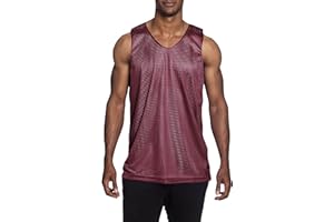 HAT AND BEYOND Mens Reversible Basketball Jersey Premium Moisture Wicking Mesh Tank Top