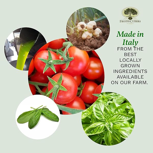 FRANTOI CUTRERA – POMODORINO SEMI SECCO – SEMI-DRIED CHERRY TOMATOES IN EXTRA VIRGIN OLIVE OIL, PRODUCT OF ITALY, 6.7OZ