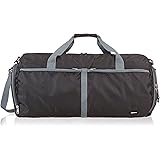 Amazon Basics Packable Travel Gym Duffel Bag - 23 Inch, Black