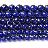 Lapis Lazuli Beads Gemstone Round Crystal Energy Jade Beads Stone Beads for Jewelry Making DIY Bracelet Necklace Jewelry Making 1 Strand 15.5inch 90PCS 4MM…