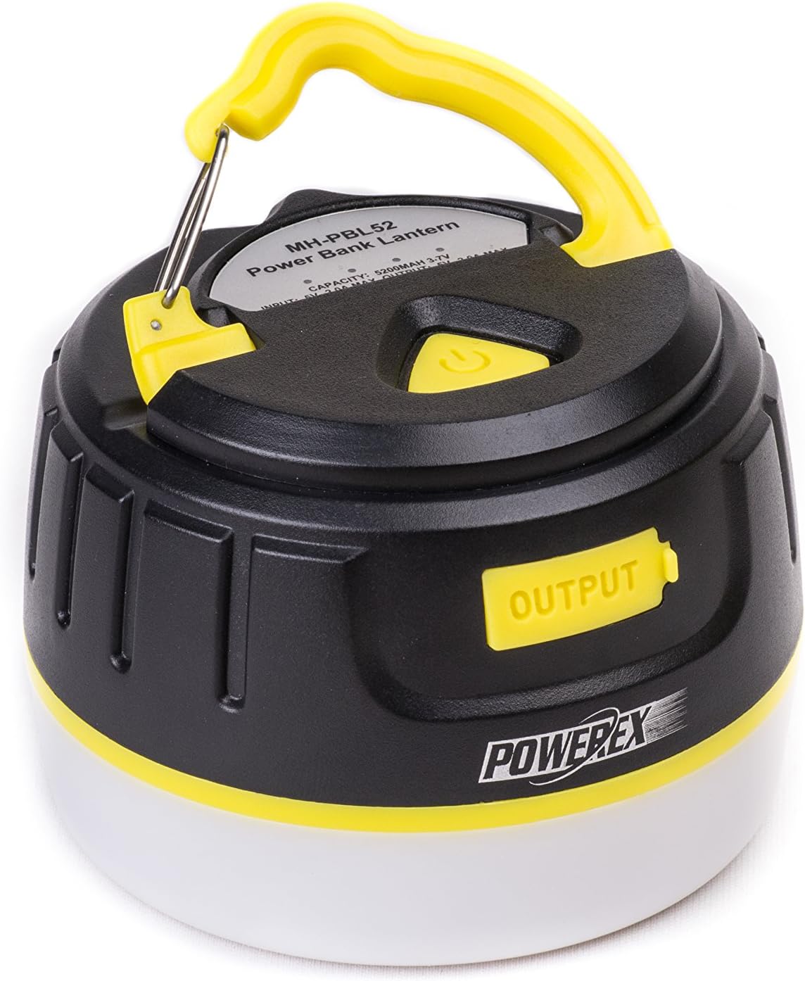 Powerex USB Rechargeable Led Camping Lantern - 5200mAh Power Bank (Premium Lg Batteries)