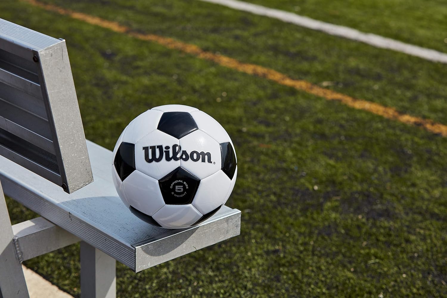 Wilson Traditional Soccer Ball - White/Black, Size 5 : Sports & Outdoors