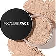 FOCALLURE Oil Control Loose Face Powder, Translucent Loose Setting Powder, Shine-Free Matte Finishing Powder, Long-lasting & Lightweight Sets Foundation Makeup, Includes Velour Powder Puff, Natural