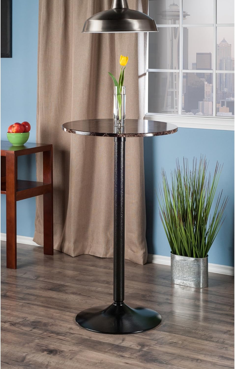 Winsome Cora Dining, Black/Faux Marble - Tables