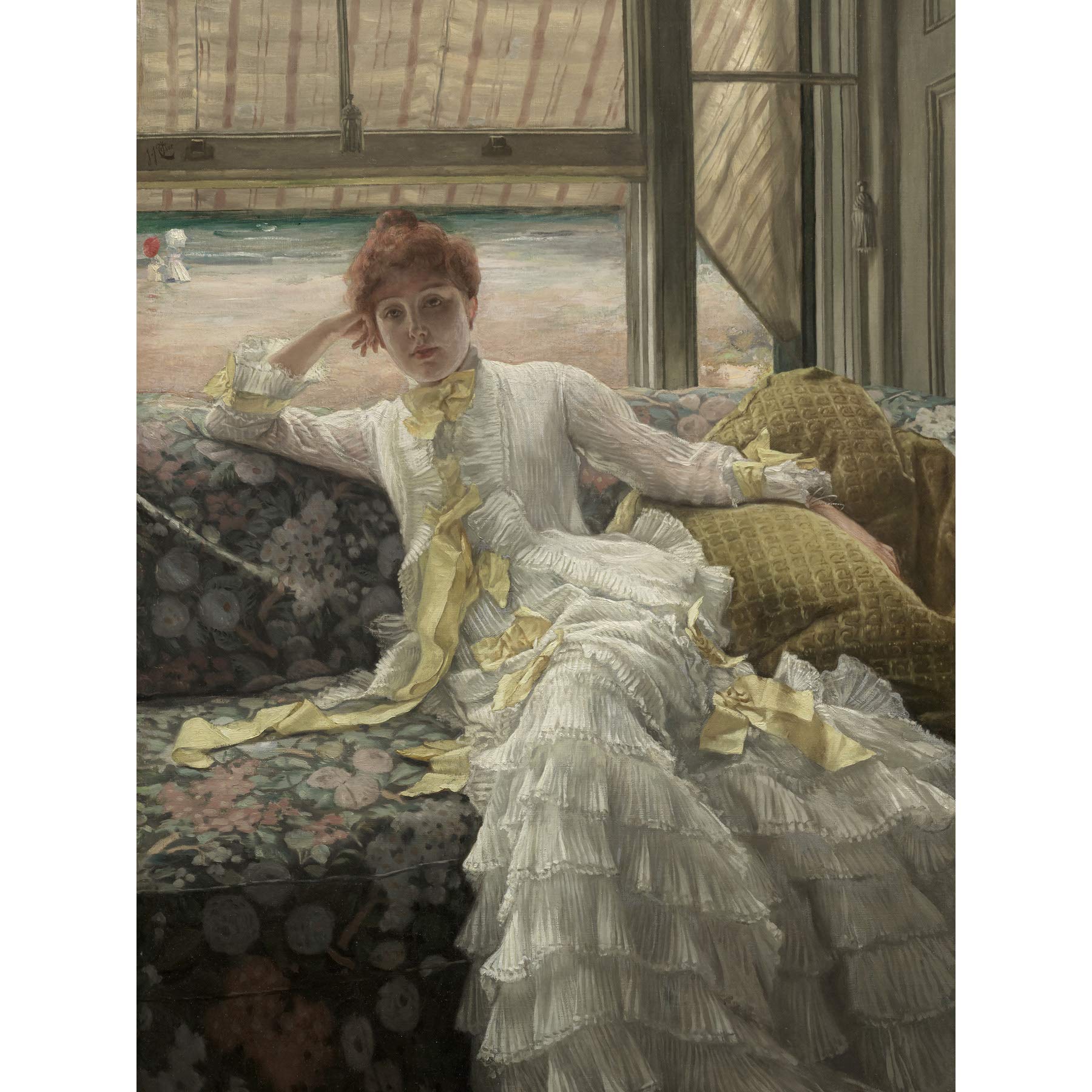 Artery8 Tissot Seaside July Specimen Portrait Large Wall Art Poster Print Thick Paper 18X24 Inch