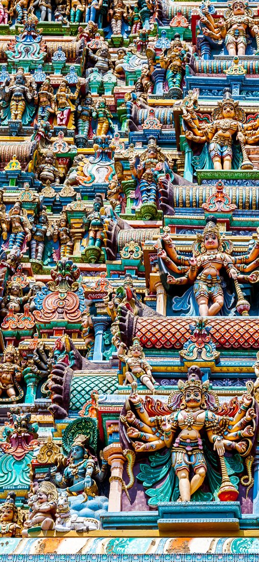 PeelitStickit Hindu Temple, Wallpaper Design, Wall Mural ID-015, vinyl