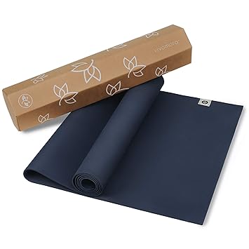 Eco Friendly Yoga Mat, Natural Rubber , with Non Slip Pattern for Meditation, Stretching, Fitness - Multipurpose Hot Yoga, Pilates, and Exercise ...