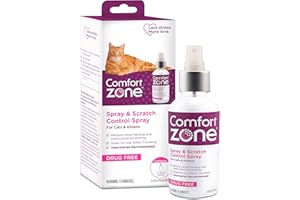 Comfort Zone Spray & Scratch Control Spray for Cat Calming, 4 oz. Value Size