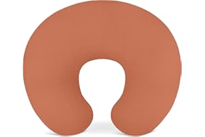 WIMIST Nursing Pillow Covers, Muslin Nursing Cover for Breastfeeding Pillows, Comfortable for Baby Girls and Boys (Brick)