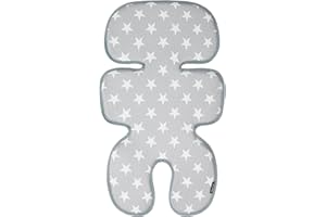Manito Clean Basic 3D Mesh Seat Pad/Cushion/Liner for Stroller and Car Seat (Star Grey)