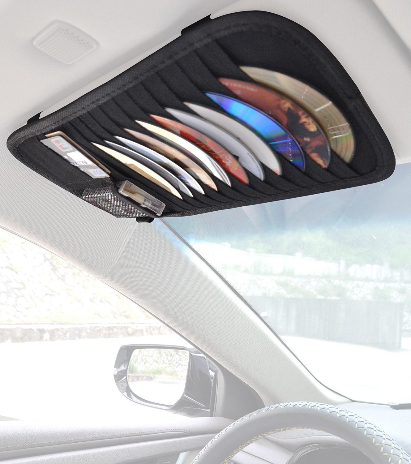 Car Visor Organizer CD Holder 12 Pockets wallet Storage Disc DVD VCD Disk Case