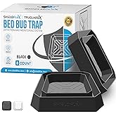 Bed Bug Trap &mdash; 8 Pack | TruGuard X Bed Bug Interceptors (Black) | Eco Friendly Traps for Bed Legs | Reliable Insect Detector, Interceptor, and Monitor for Pest Control and Treatment