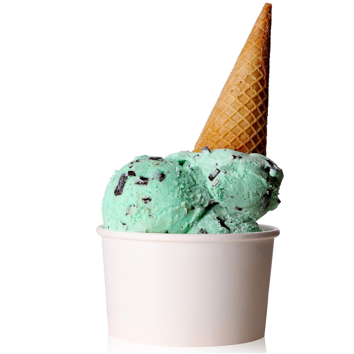 Juvale Ice Cream Sundae Cups 100Pack Disposable Paper Frozen Yogurt