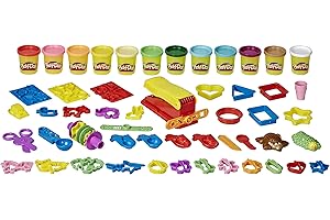 Play-Doh Ultimate Fun Factory, Great First Play-Doh Set Multipack Set for Kids, 47 Tools, 12 Non-Toxic Colors, Back to School Gifts & Classroom Supplies, Ages 3+ (Amazon Exclusive)