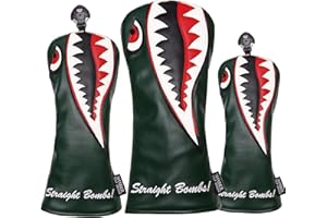 New Flying Tiger Warshark Golf Headcover for Golf Club Available for Driver/Fairway/Hybird