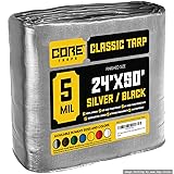 Core Tarps Classic 5 Mil Tarp Cover, Waterproof, UV