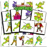 Ninja Turtles Tattoos for Kids Party Favors Bundle, 72Pc Individual Tattoos | 2" Pre-Cut TMNT Temporary Tattoos for Kids Boys Girls Bulk (Teenage Mutant Ninja Turtles Birthday Party Supplies MADE IN USA)