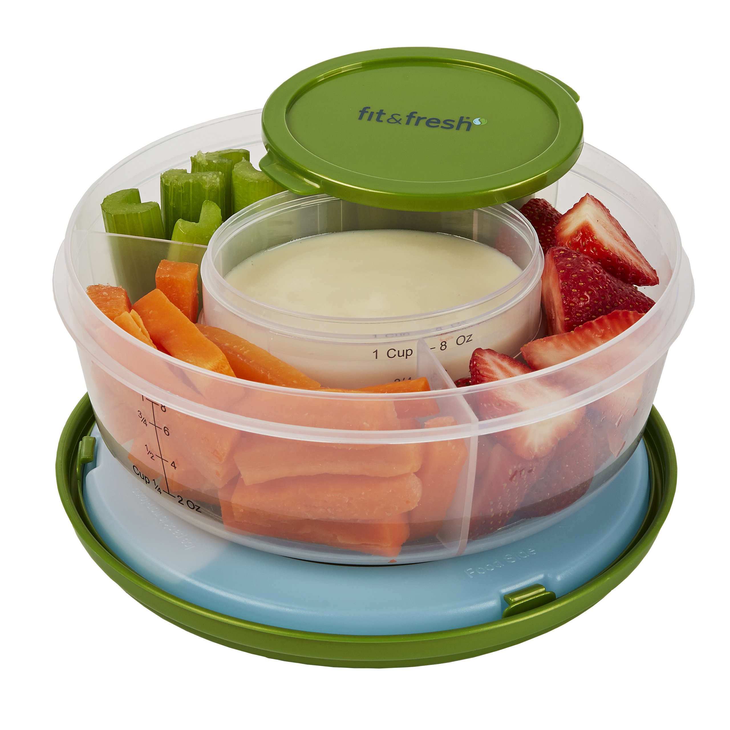 Fit & Fresh Lunch on the Go Set with Ice Pack, 3 Reusable