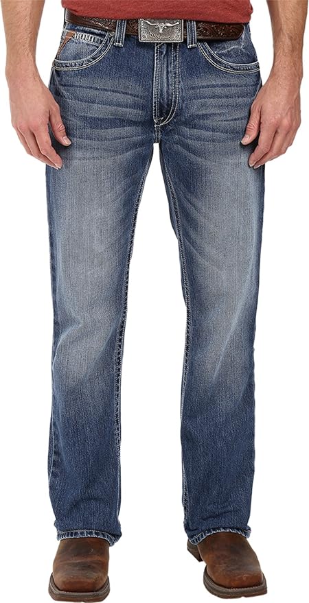 Ariat Men's M5 Slim Bootcut Jean, Dakota, 33x32 at Amazon Menâs Clothing store