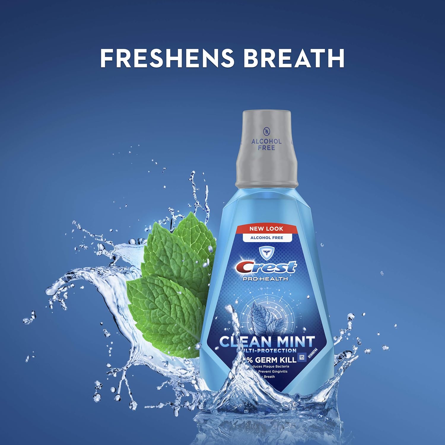 Crest ProHealth Multi-Protection Refreshing Mouthwash Clean Mint 33.8 fl oz: Prime Pantry