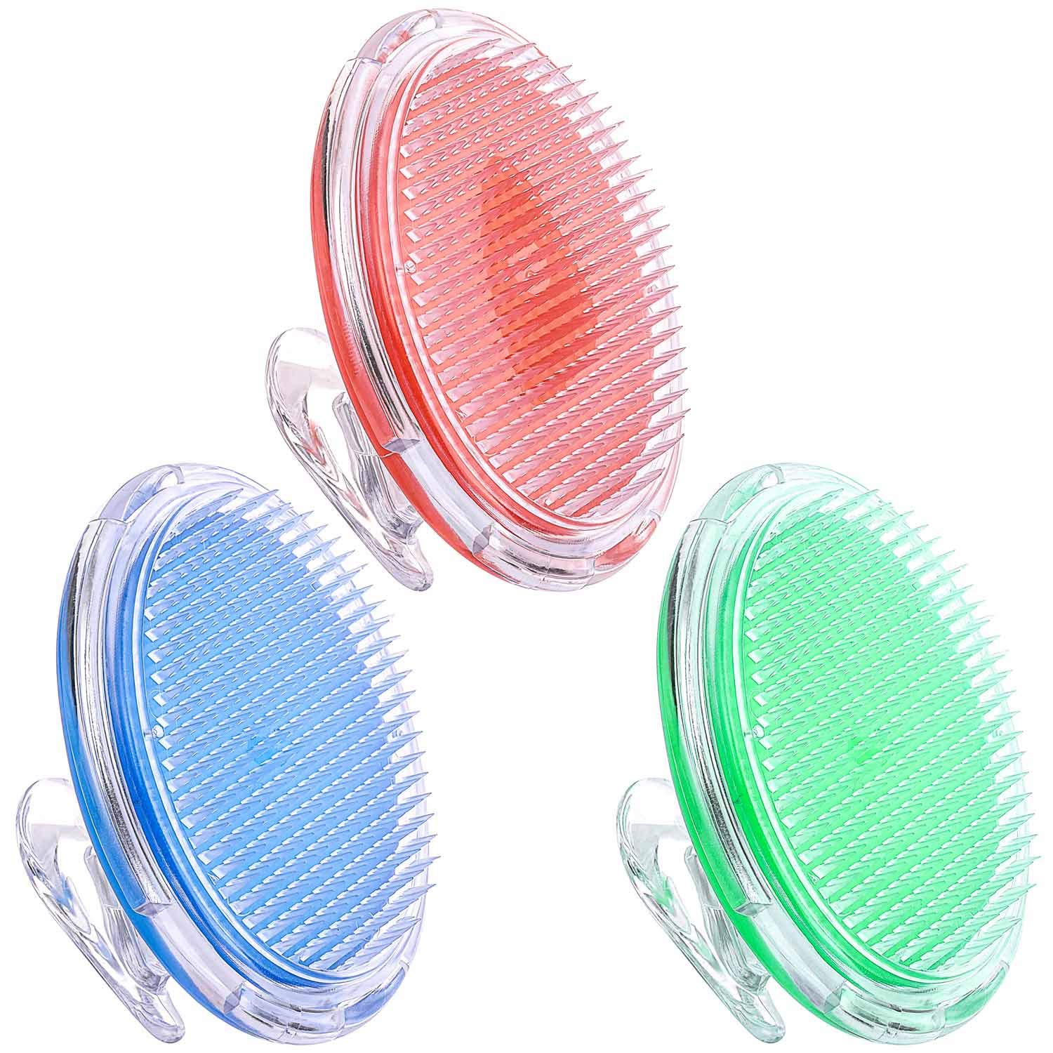 Tbestmax 3 Pcs Exfoliating Brush for Ingrown Hair, Body Scrubber, Blue Green Red : Beauty