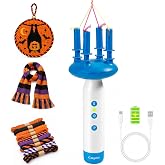 Caydo Cord Maker Fringe Twister Machine T1, Cording for Needlepoint &amp;Sewing | Rechargeable &amp; 2-Speed, Electric Cording Maker Tool, Portable Yarn Twister for Macrame, Knitting, Scarves, Blankets, Tassels