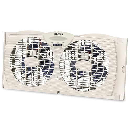 HOLMES Blade Manual Window Fan with Double Sided Speed Control, Dual 3 ...