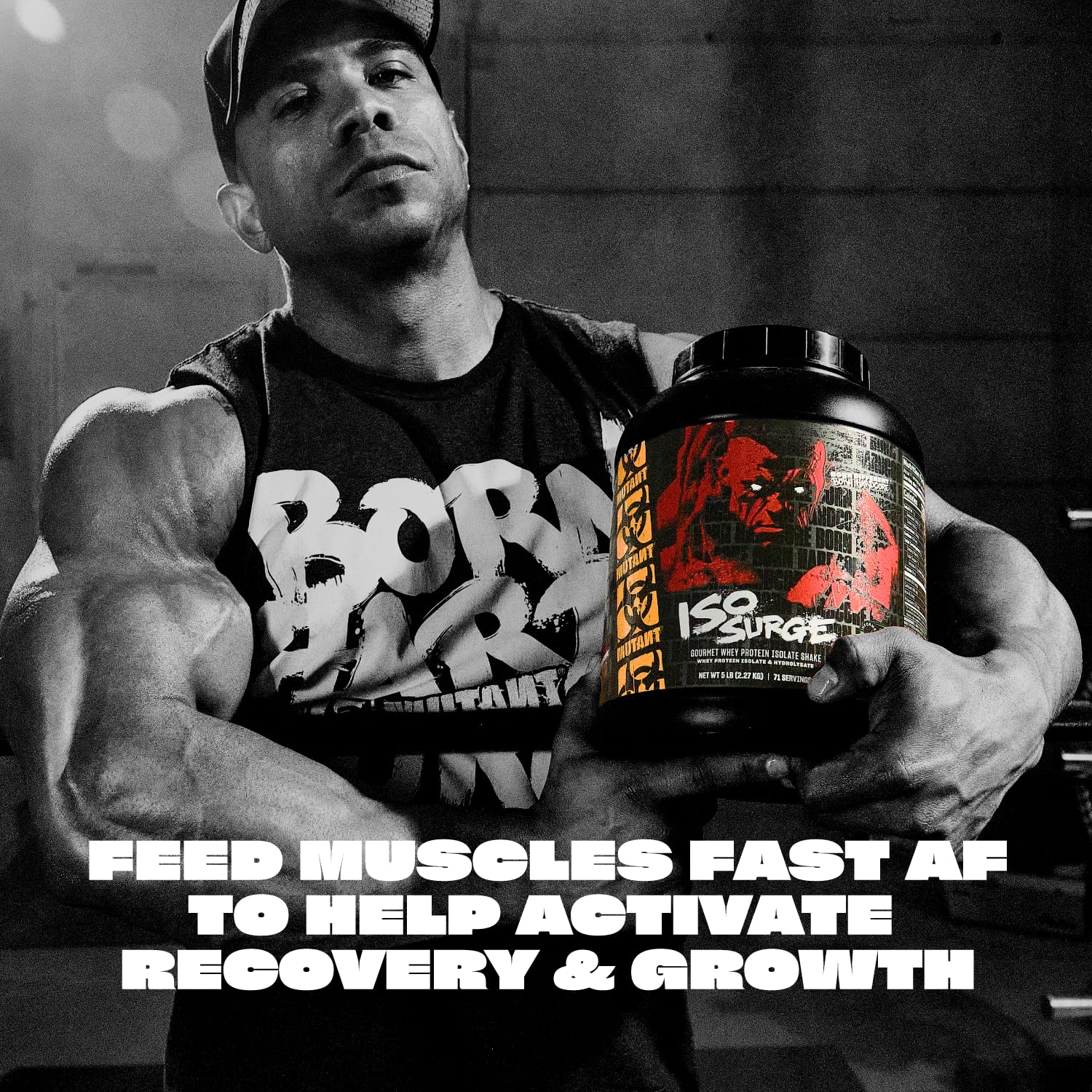 Mutant ISO Surge Whey Protein Isolate Powder Acts Fast to Help Recover, Build Muscle, Bulk and Strength, 5 lb - Vanilla Ice Cream