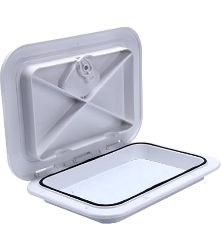 DPI Marine Flush Series Access Hatch - 13x36 Inch Low Profile Deck Hatch - Made In USA (DPF1336)