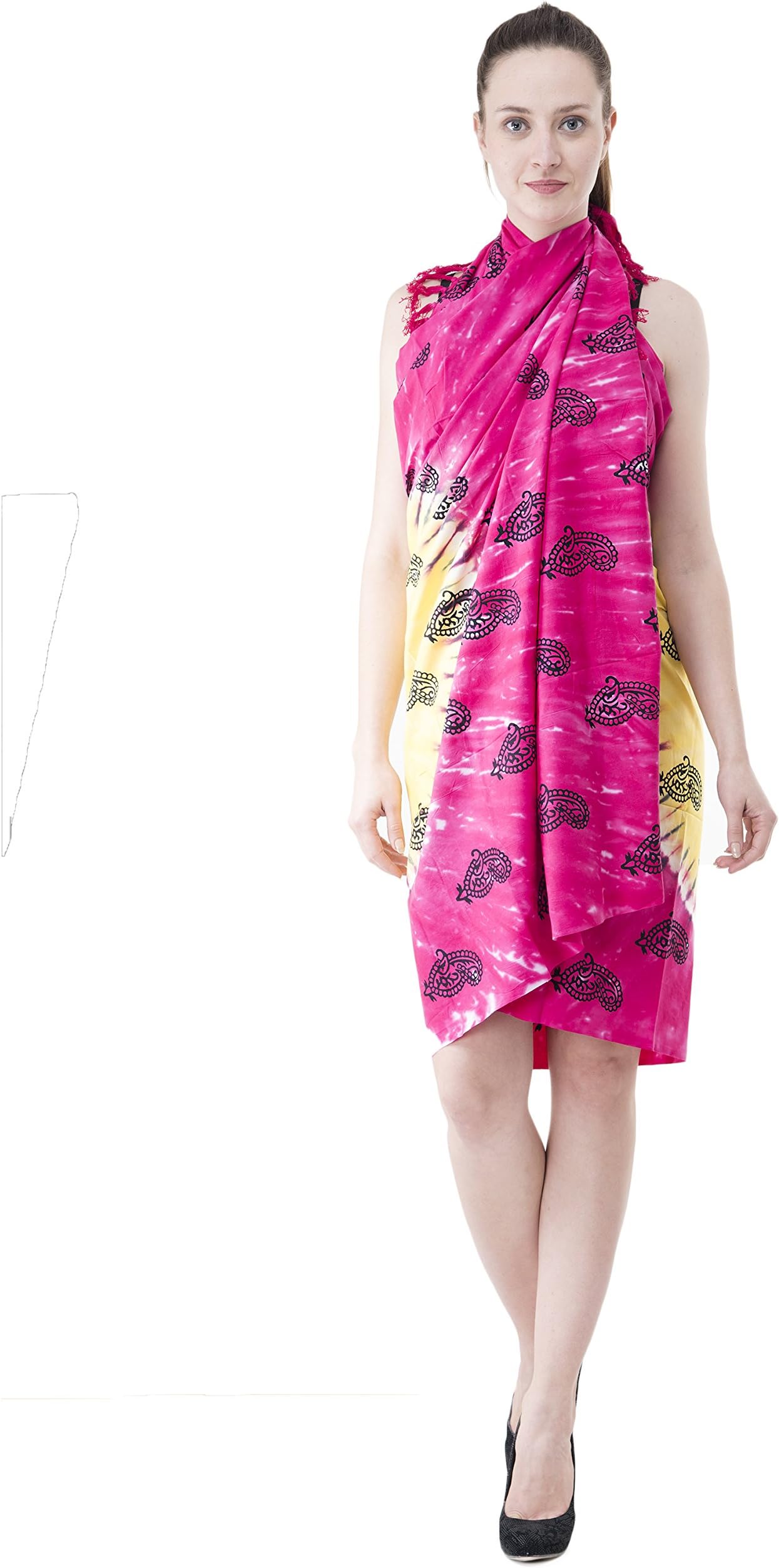 The Indian Craft Sarongs for Women - Tie Dye Cotton Peshtemal Colorful Fouta Towel Beach Swimsuit Wrap Around Pareo