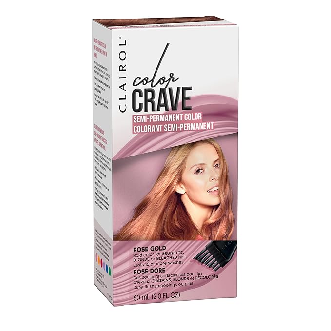 Buy Rose Gold Clairol Color Crave Semipermanent Hair Color, Rose