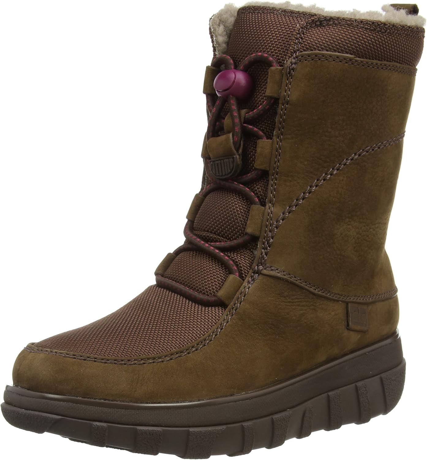 Fitflop Women's Sporty Lace Up Mukluk Ankle Boots, Brown (Chocolate Brown), 8 UK Amazon.co.uk