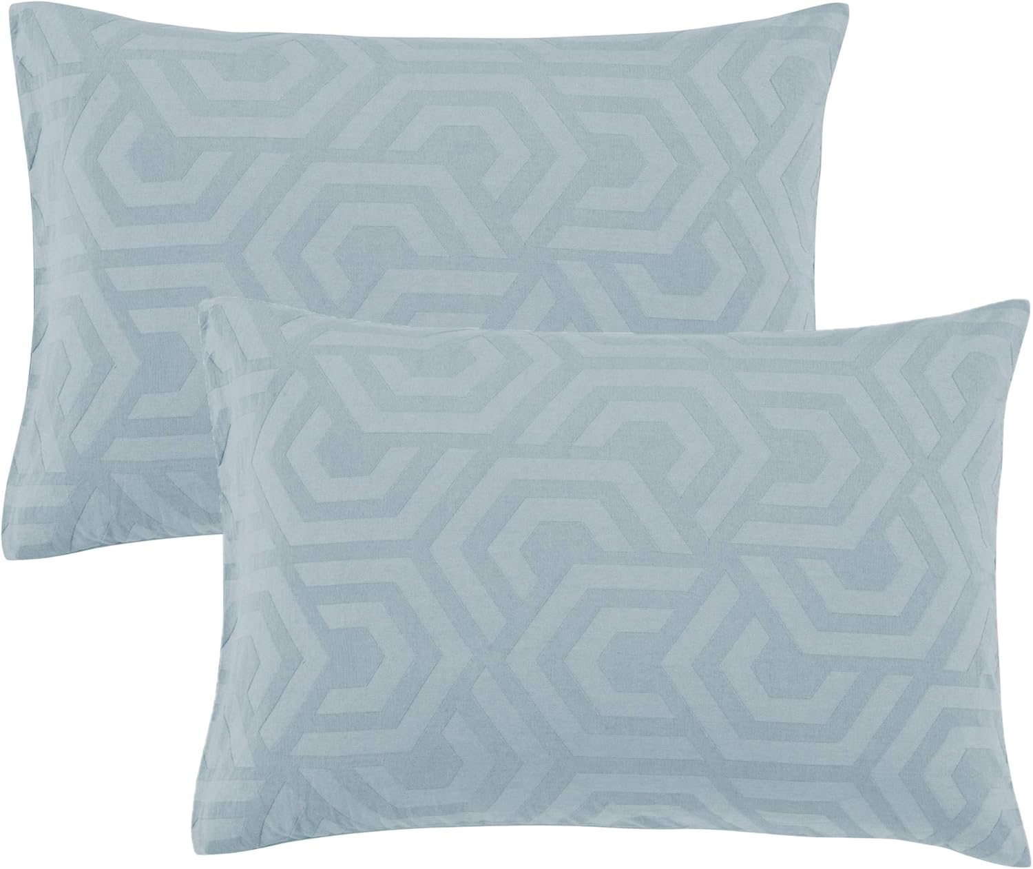 Donna Sharp King Bedding Set - 3 Piece - Seville Soft Blue Contemporary Comforter Set with King Comforter and Two King Shams - Machine Washable: Home & Kitchen