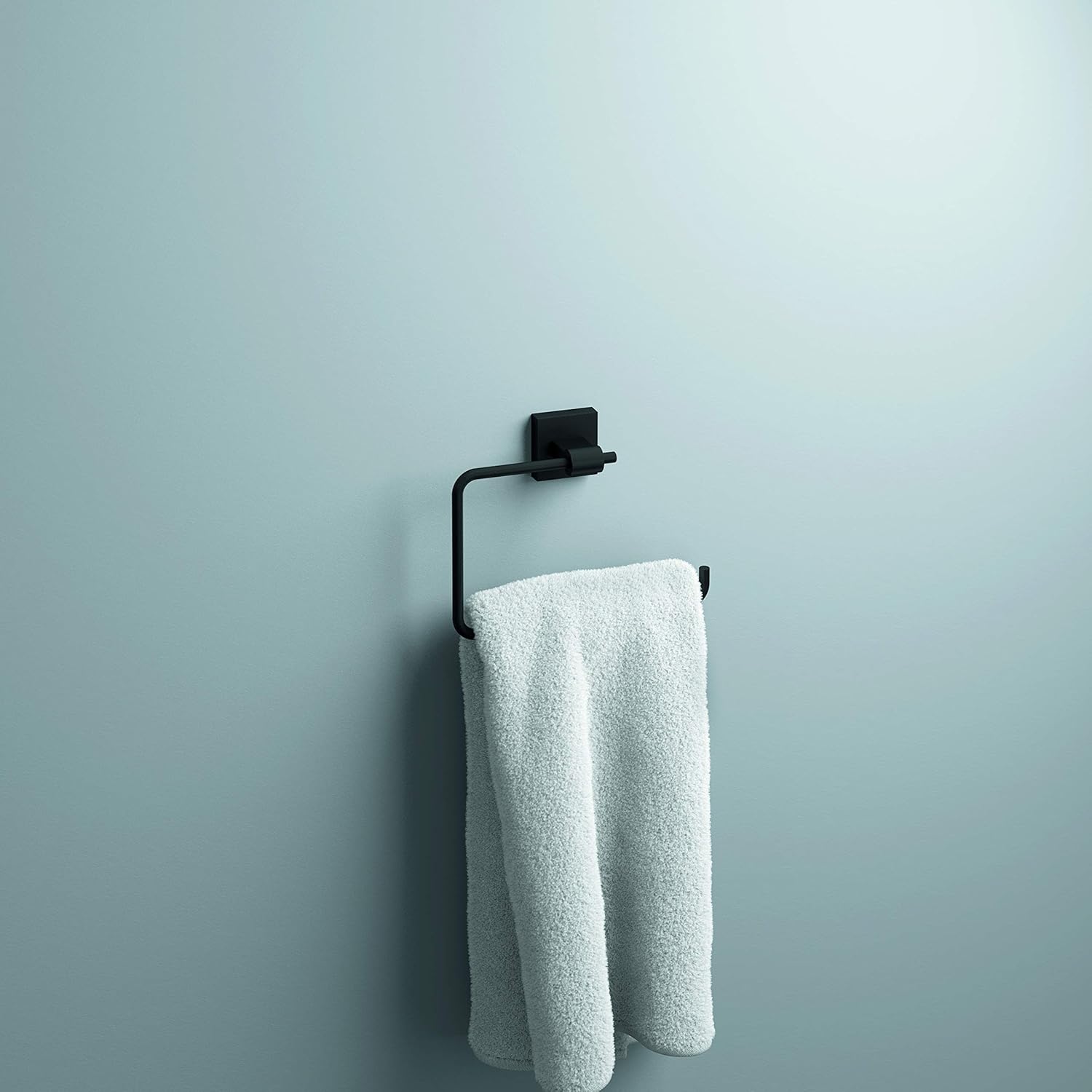 Franklin Brass MAX46-FB Maxted Towel Ring, Matte Black - - 