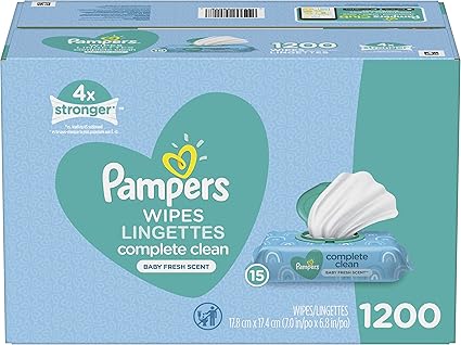 pampers wipes scented