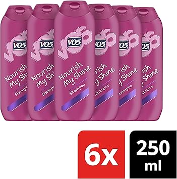 Vo5 Nourish My Shine Infused With 5 Vital Oils Shampoo For Damaged Hair 250 Ml Pack Of 6 Amazon Co Uk Beauty