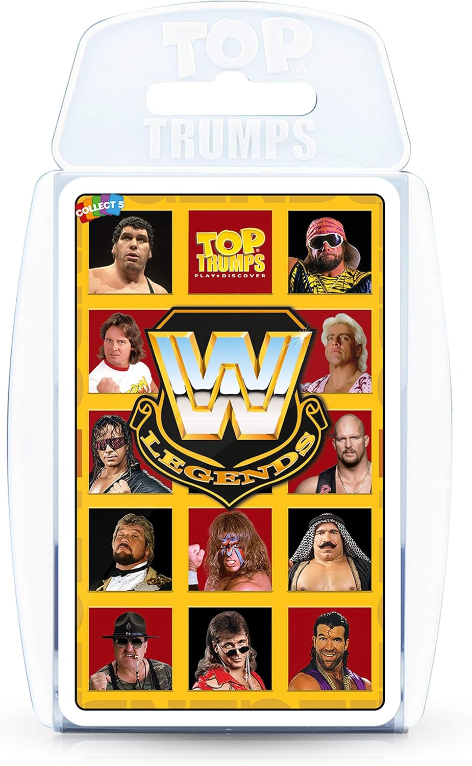 Winning Moves Top Trumps WWE Legends Edition Card Game, Yellow, Small