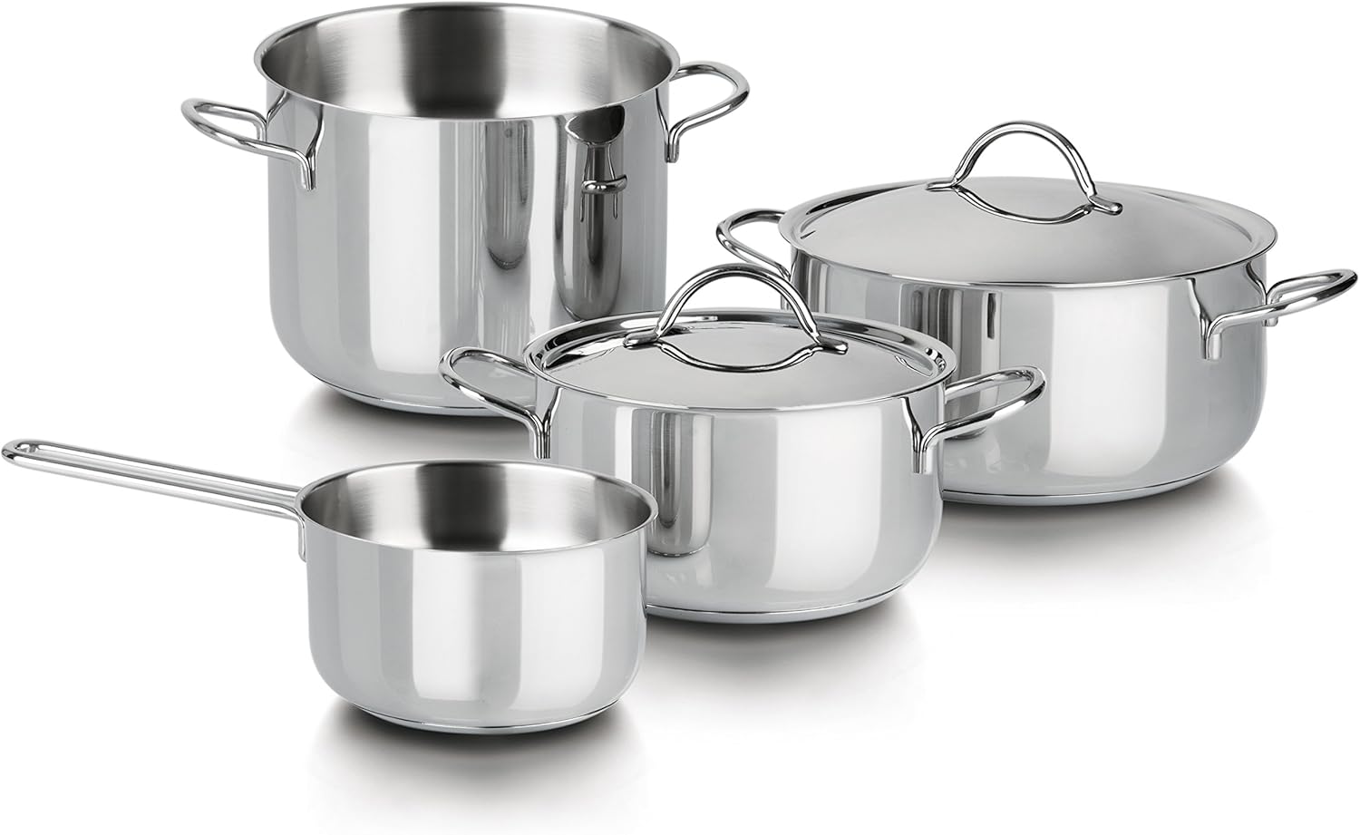 Barazzoni Cuocimania 6 Piece Set Pot 18 cm, Saucepan 18 cm, Saucepan 22