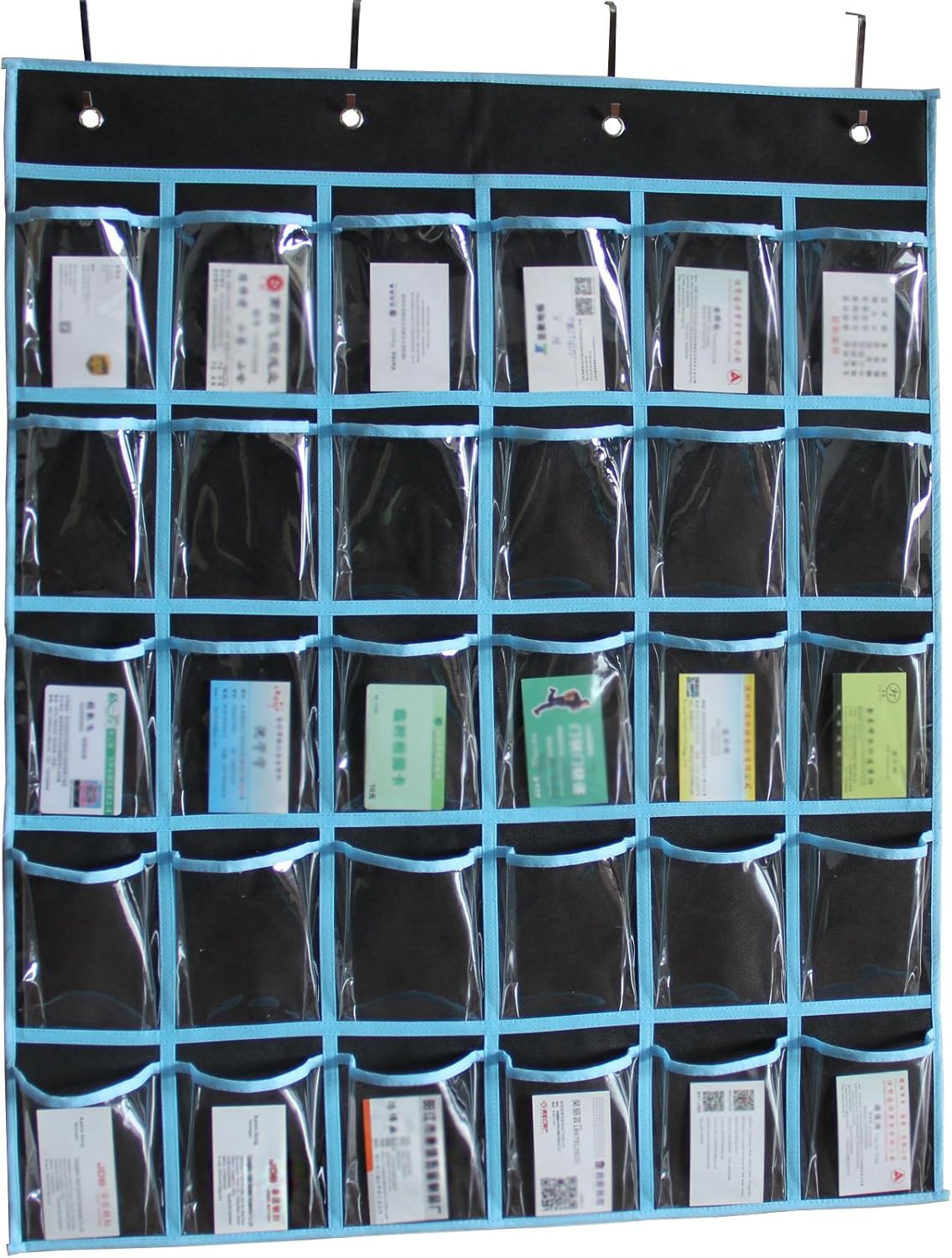 MISSLO Classroom Pocket Chart for Cell Phones Calculators, 30 Clear Pockets : Office Products