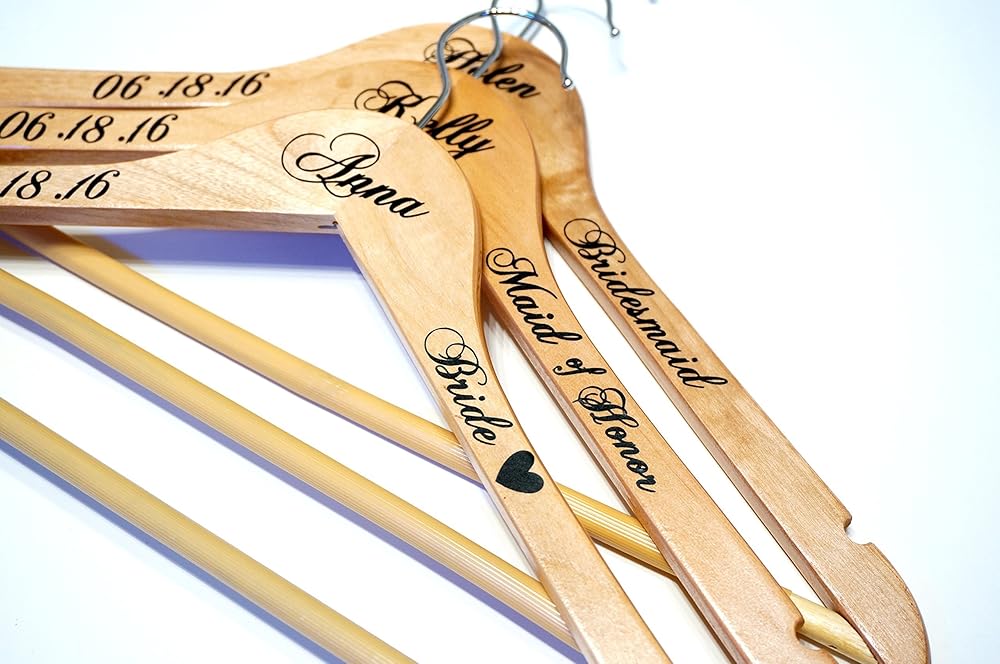 Amazon.com: Custom Personalized Wedding Name Hangers, Calligraphy Amazon.com: Custom Personalized Wedding Name Hangers, Calligraphy