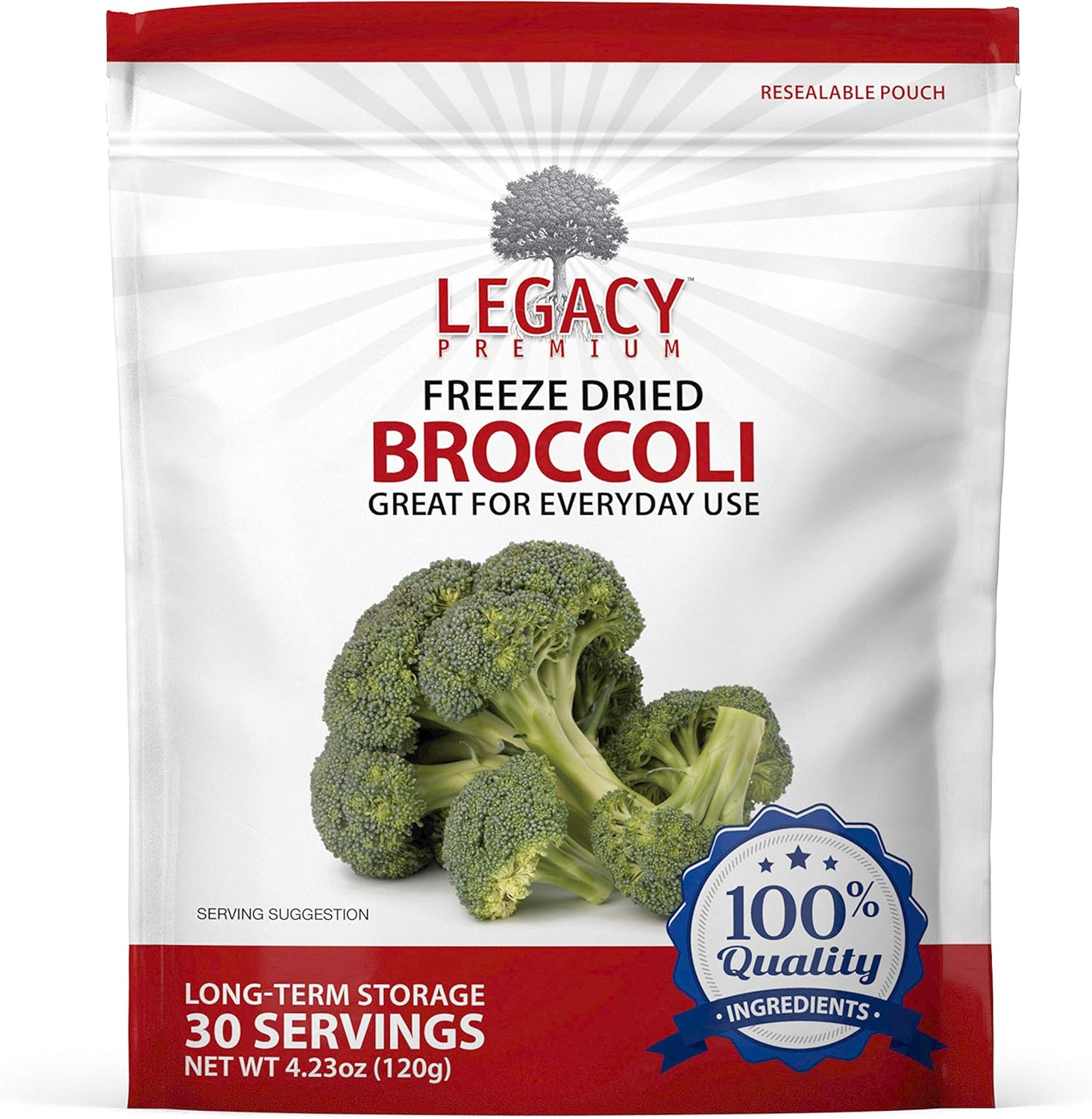 Legacy Premium Food Storage Legacy Essentials Freeze Dried Broccoli